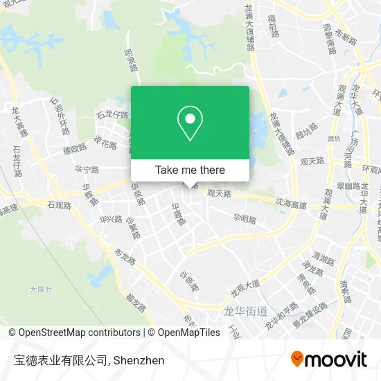 宝德表业有限公司 map