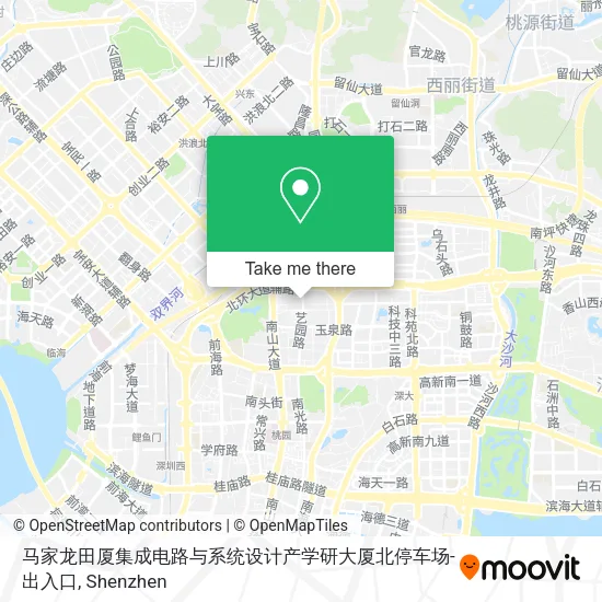 马家龙田厦集成电路与系统设计产学研大厦北停车场-出入口 map