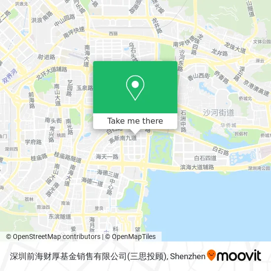 深圳前海财厚基金销售有限公司(三思投顾) map
