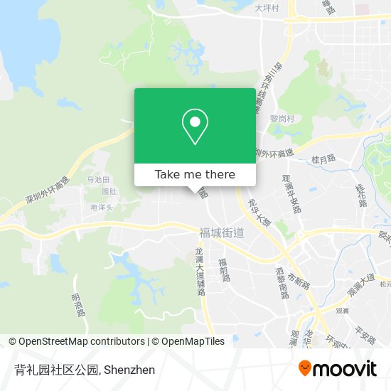 背礼园社区公园 map