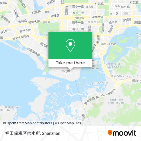 福田保税区供水所 map