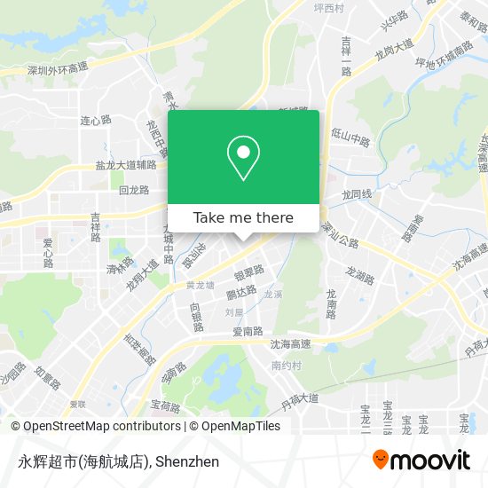 永辉超市(海航城店) map