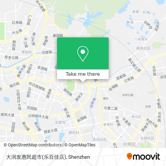 大润发惠民超市(乐百佳店) map