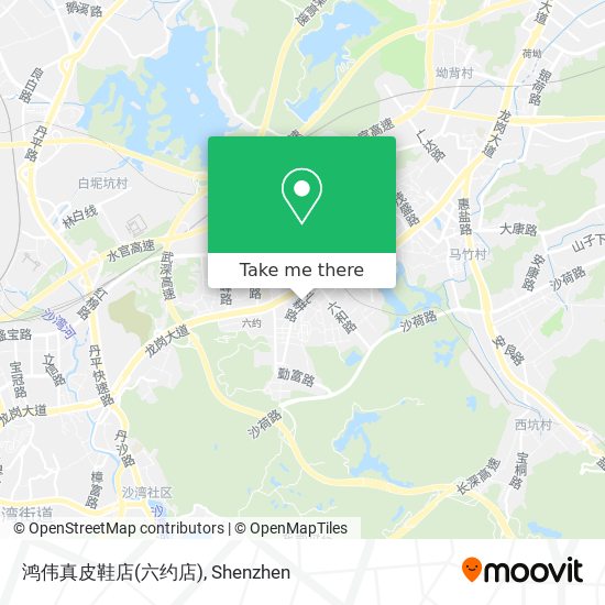 鸿伟真皮鞋店(六约店) map