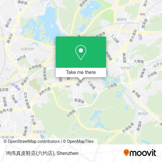 鸿伟真皮鞋店(六约店) map