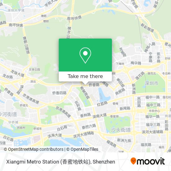 Xiangmi Metro Station (香蜜地铁站) map