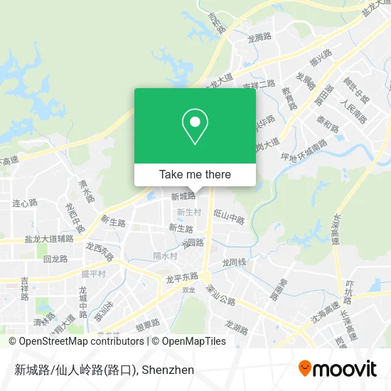 新城路/仙人岭路(路口) map