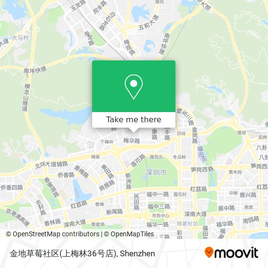 金地草莓社区(上梅林36号店) map
