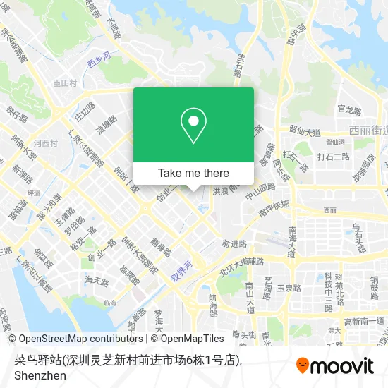 菜鸟驿站(深圳灵芝新村前进市场6栋1号店) map