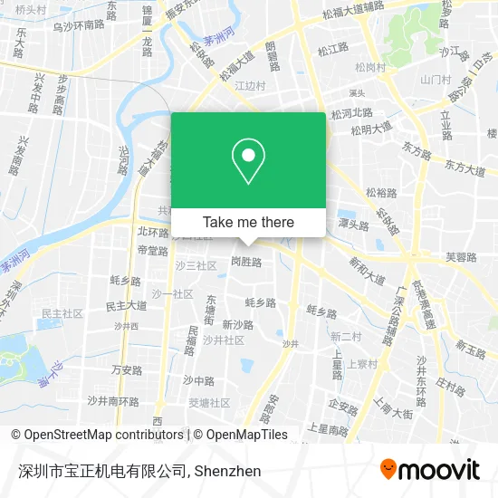 深圳市宝正机电有限公司 map