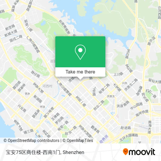 宝安75区商住楼-西南1门 map
