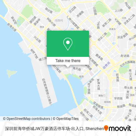 深圳前海华侨城JW万豪酒店停车场-出入口 map