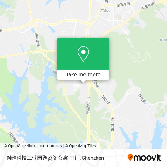 创维科技工业园聚贤阁公寓-南门 map