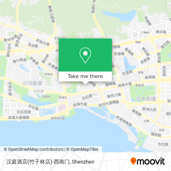 汉庭酒店(竹子林店)-西南门 map