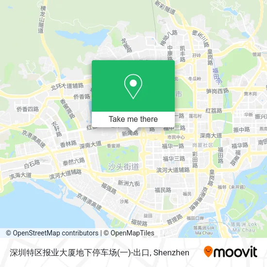 深圳特区报业大厦地下停车场(一)-出口 map