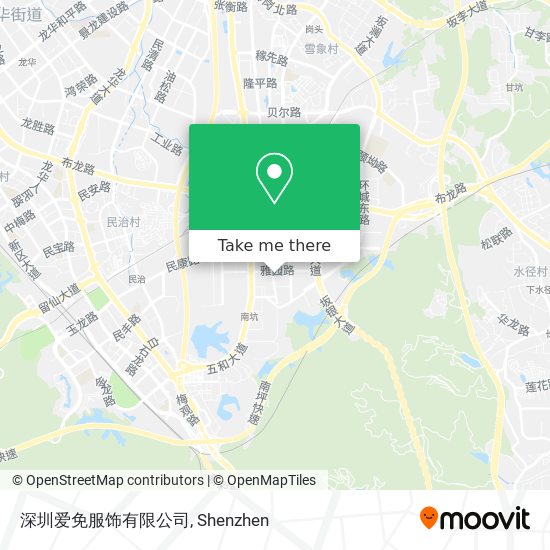 深圳爱免服饰有限公司 map