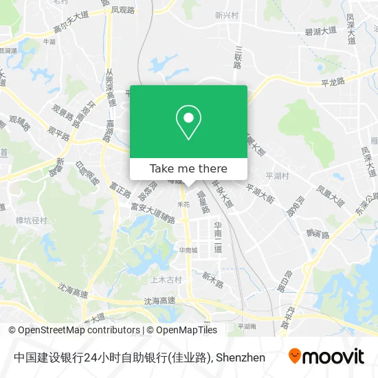 中国建设银行24小时自助银行(佳业路) map