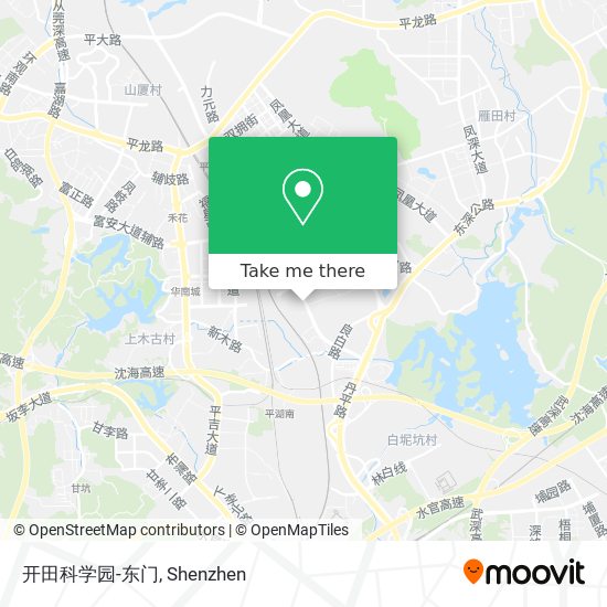 开田科学园-东门 map