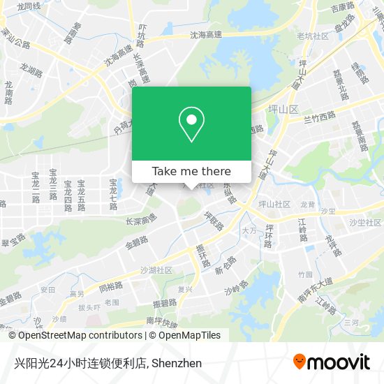兴阳光24小时连锁便利店 map