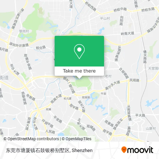 东莞市塘厦镇石鼓银桥别墅区 map