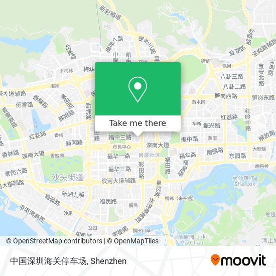 中国深圳海关停车场 map