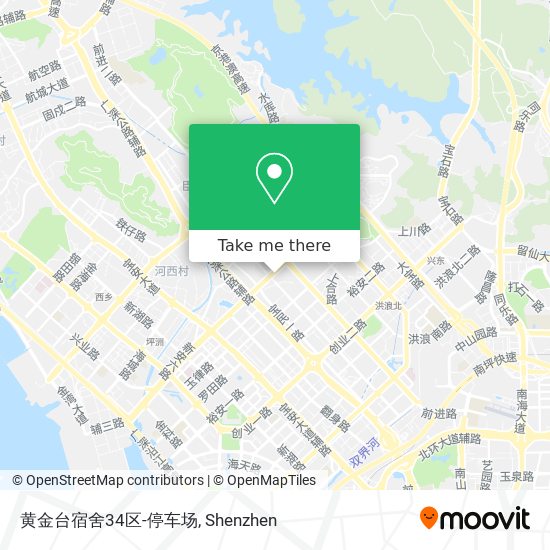 黄金台宿舍34区-停车场 map