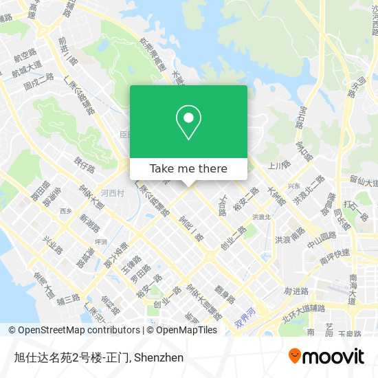 旭仕达名苑2号楼-正门 map