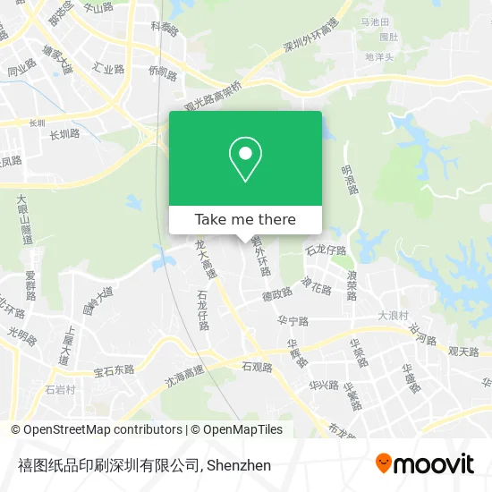 禧图纸品印刷深圳有限公司 map