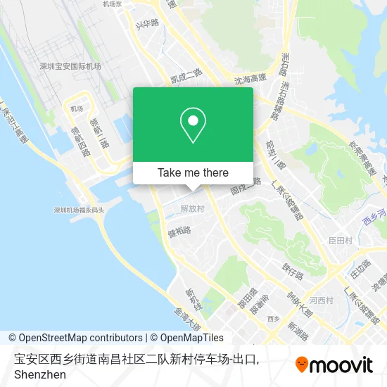 宝安区西乡街道南昌社区二队新村停车场-出口 map