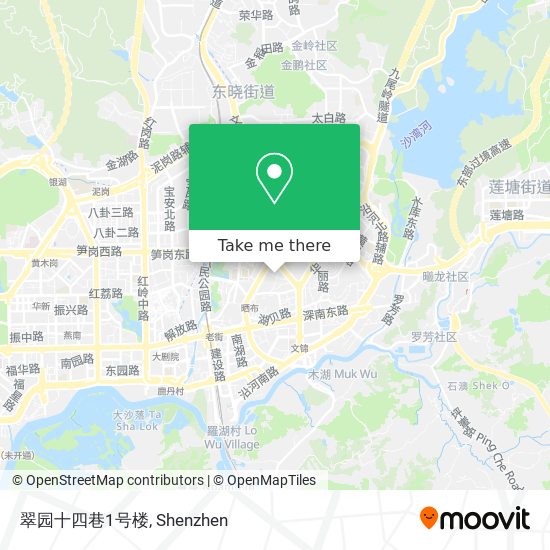 翠园十四巷1号楼 map