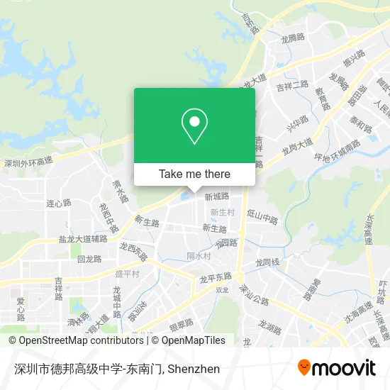 深圳市德邦高级中学-东南门 map