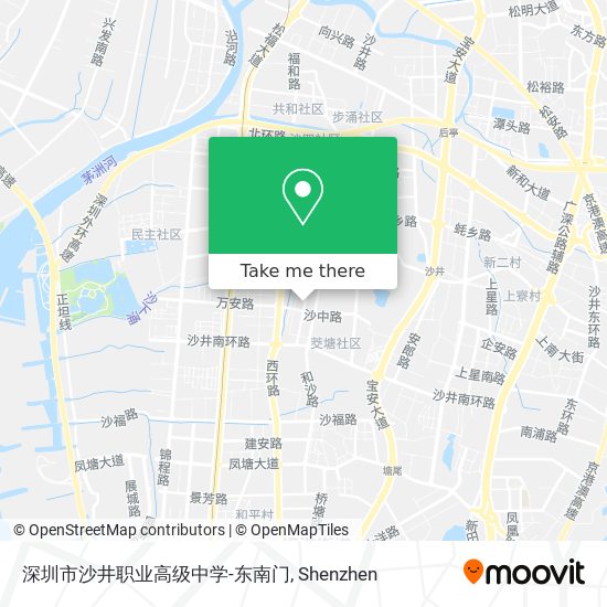 深圳市沙井职业高级中学-东南门 map