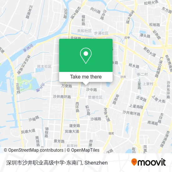 深圳市沙井职业高级中学-东南门 map
