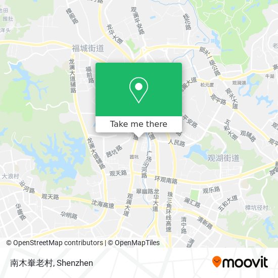 南木輋老村 map