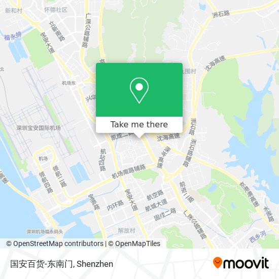 国安百货-东南门 map