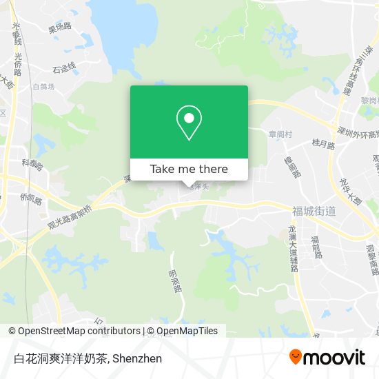 白花洞爽洋洋奶茶 map