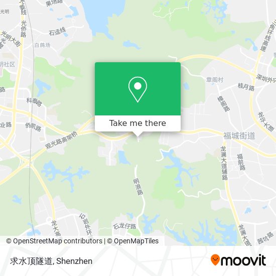 求水顶隧道 map