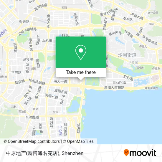 中原地产(新博海名苑店) map
