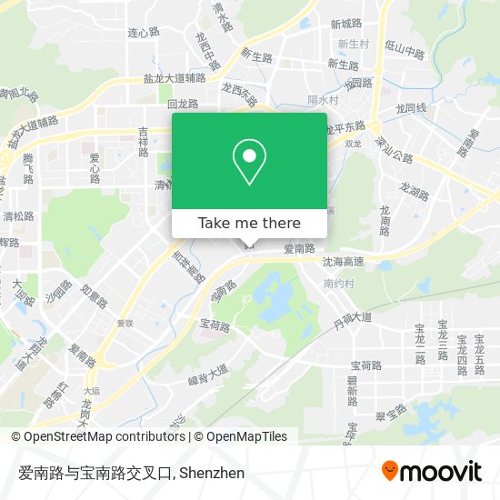 爱南路与宝南路交叉口 map