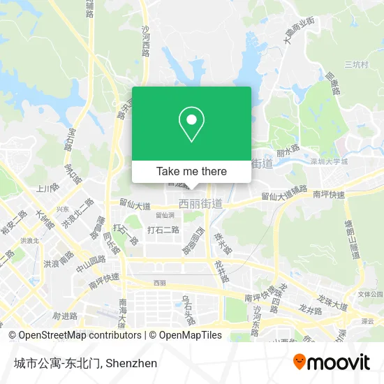 城市公寓-东北门 map