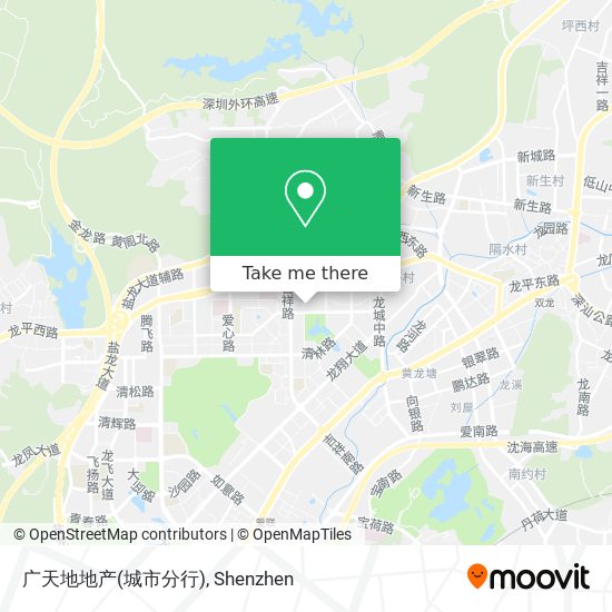 广天地地产(城市分行) map
