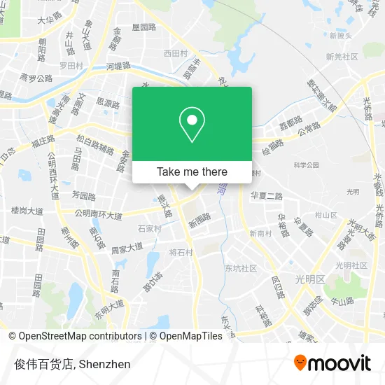 俊伟百货店 map