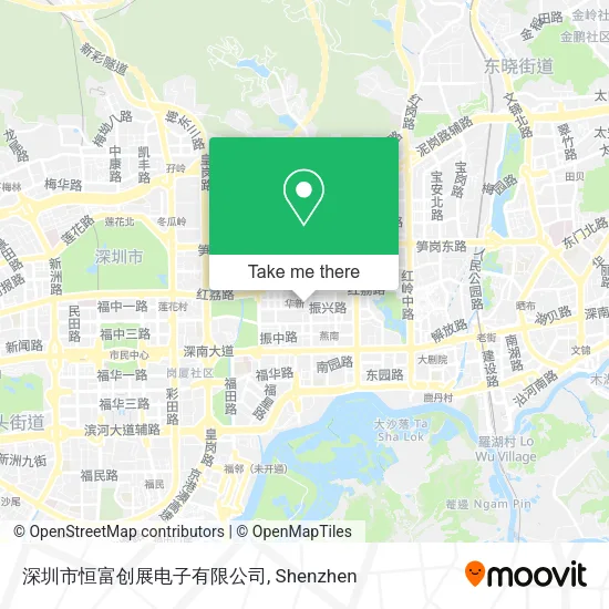 深圳市恒富创展电子有限公司 map