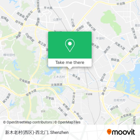 新木老村(西区)-西北门 map