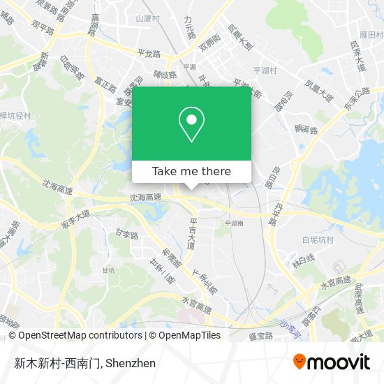 新木新村-西南门 map