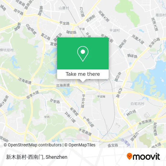 新木新村-西南门 map