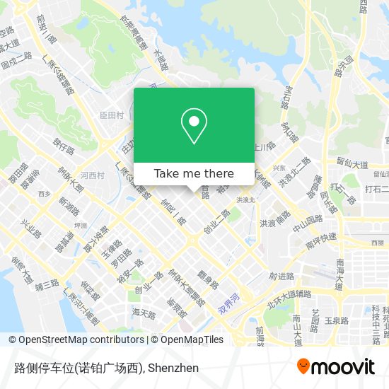 路侧停车位(诺铂广场西) map