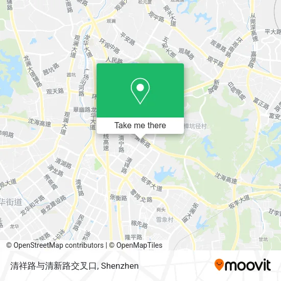 清祥路与清新路交叉口 map