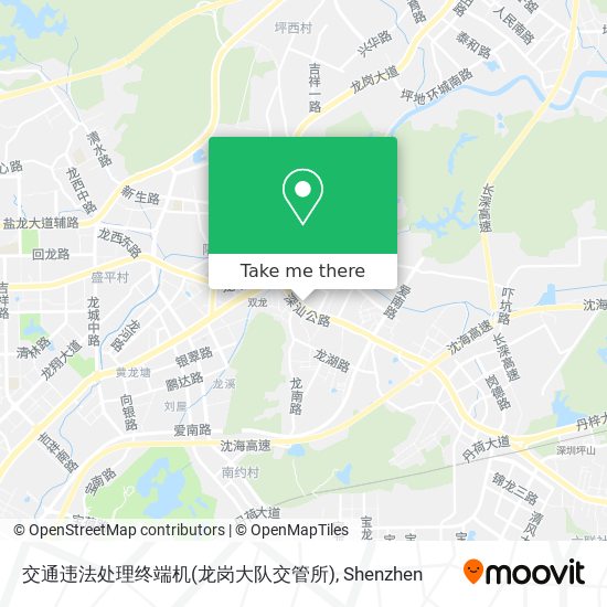 交通违法处理终端机(龙岗大队交管所) map
