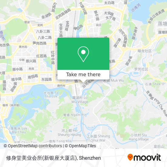 修身堂美业会所(新银座大厦店) map